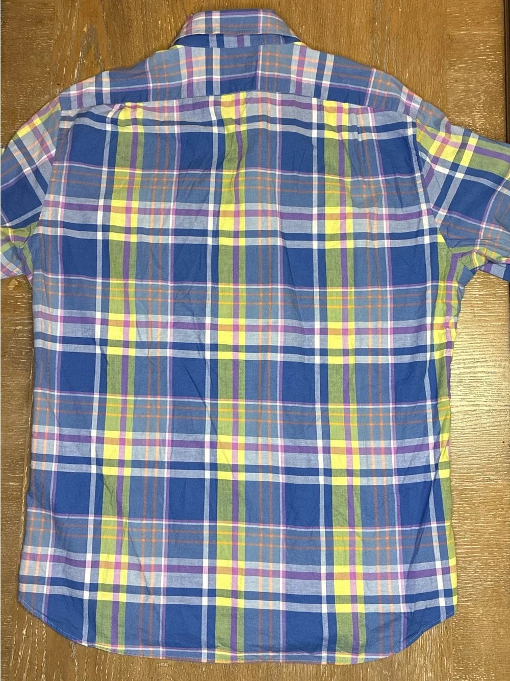 J. Crew Men's Blue Plaid Button-Down Shirt